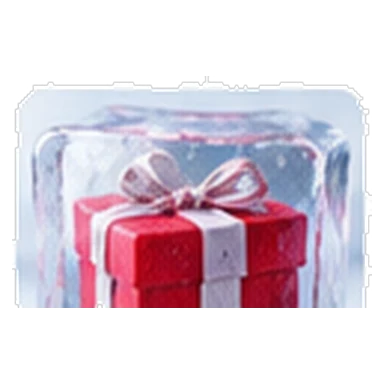 Caja de regalo congelada